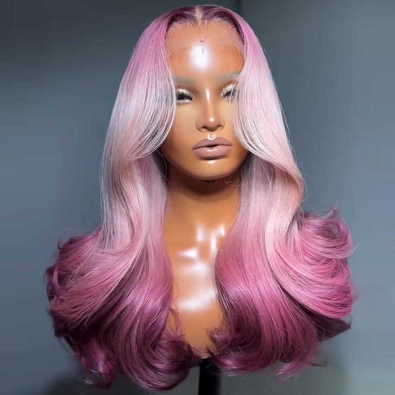 13x4 Braune, Rosa, Blaue Lace- – 613 Blonde Body Wave Lace Front Wig Bewertung und Preis