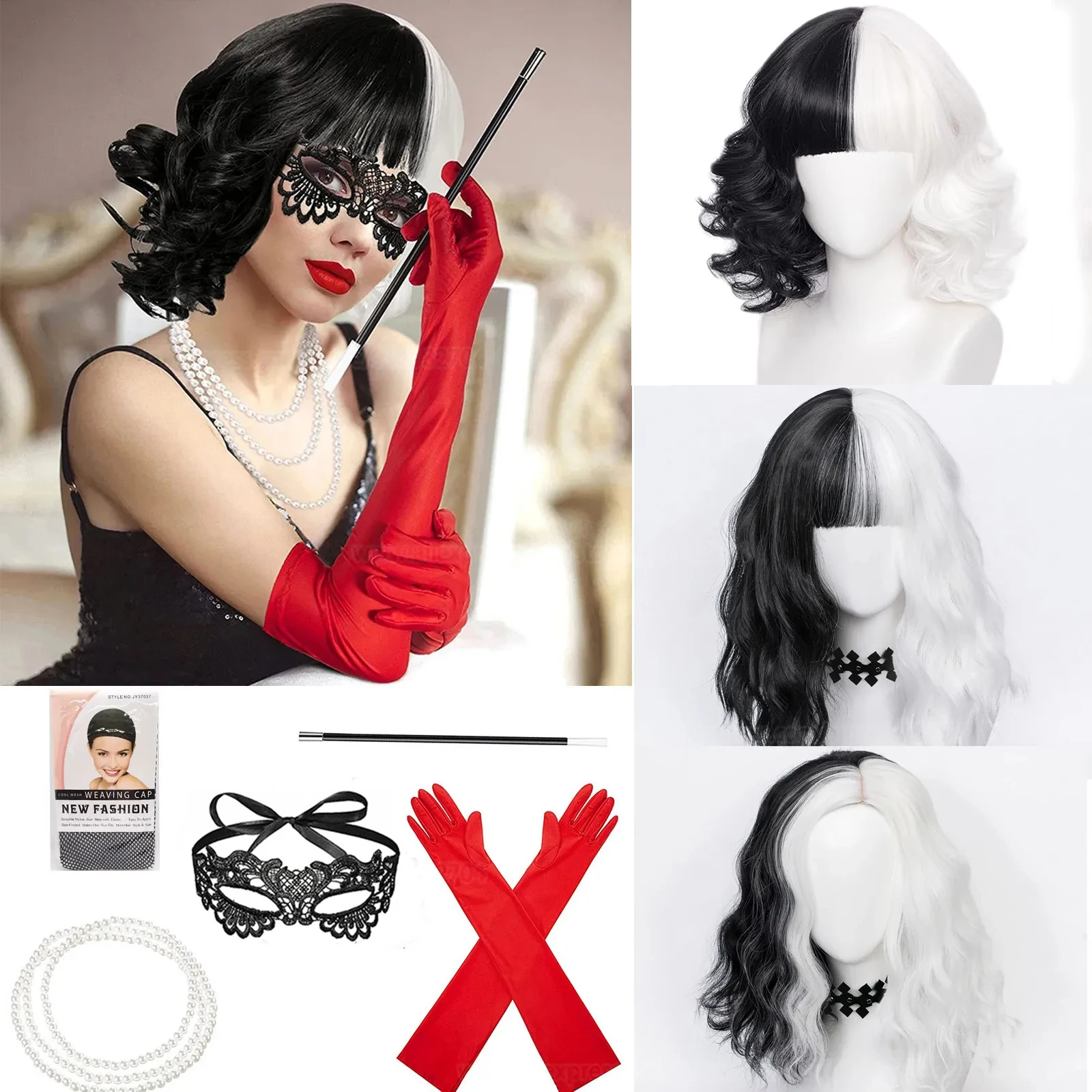 Convention Anime Cruella de Vi – Synthetic Braided Wigs For Black Women Bewertung und Preis