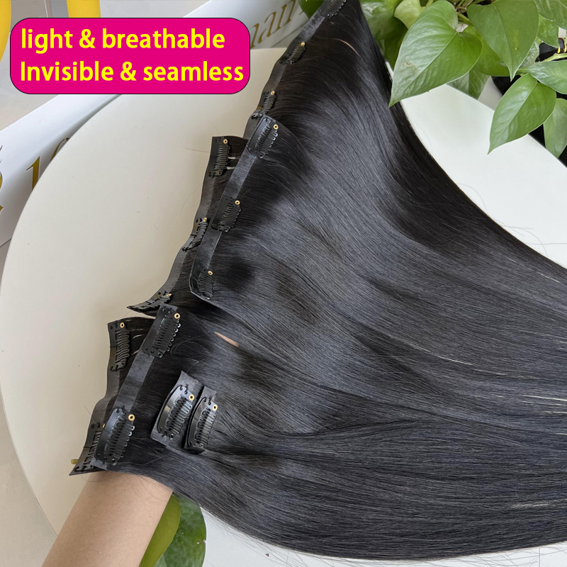 7-teilige unsichtbare, nahtlos – Seamless Clip In Hair Extensions Human Hair Bewertung und Preis