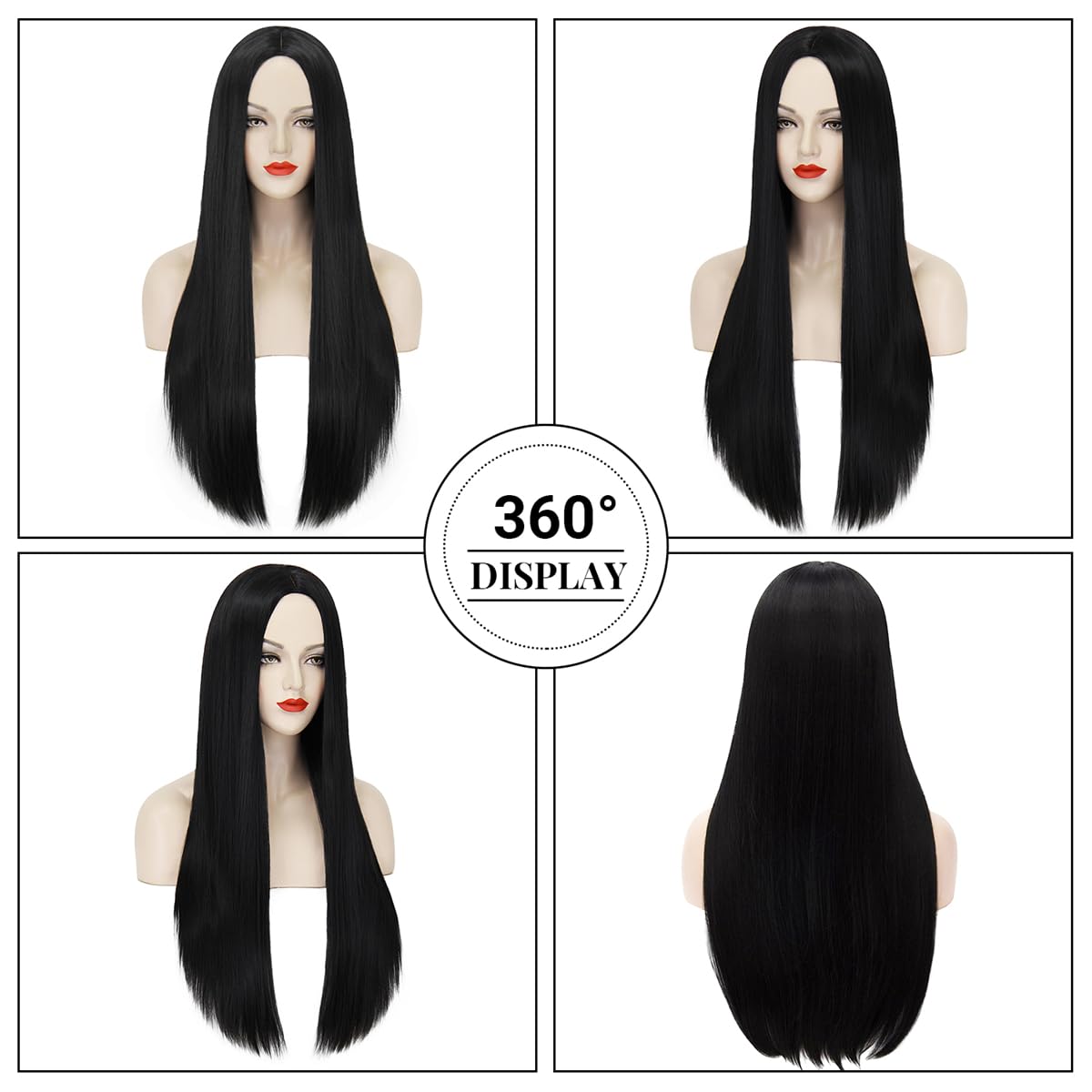 Synthetische lange schwarze Pe – Synthetic Braided Wigs For Black Women Bewertung und Preis