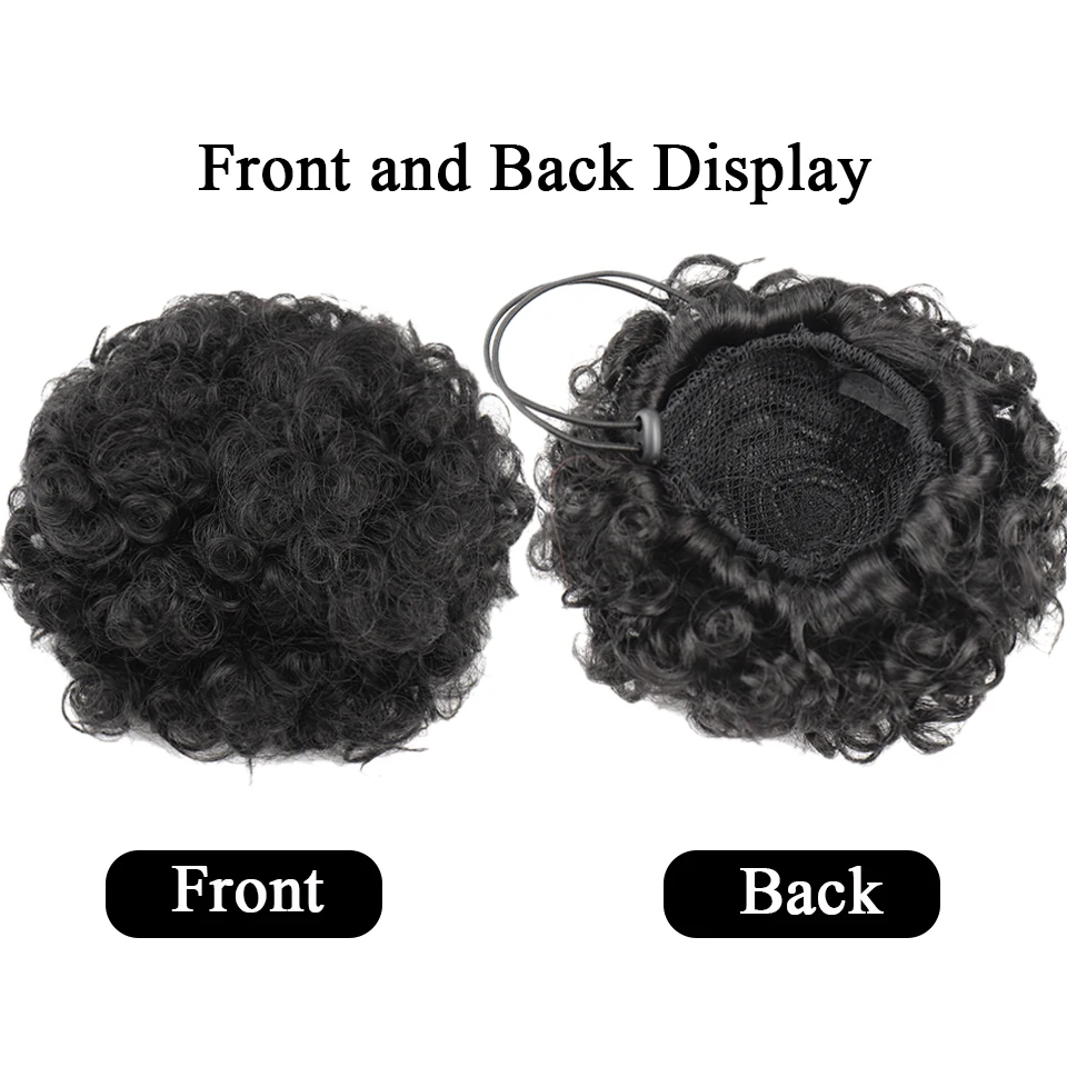 Afro Puff Kordelzug-Pferdeschw – Seamless Clip In Hair Extensions Human Hair Bewertung und Preis