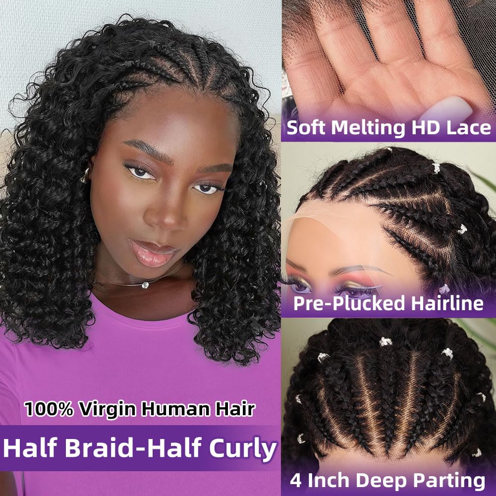 Cornrow Braid Bob Perücke, tie – Glueless Wear And Go Human Hair Wig Bewertung und Preis