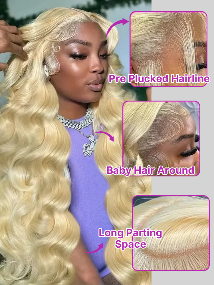 30-40 Zoll 613 Honigblonde Ech – 613 Blonde Body Wave Lace Front Wig Bewertung und Preis